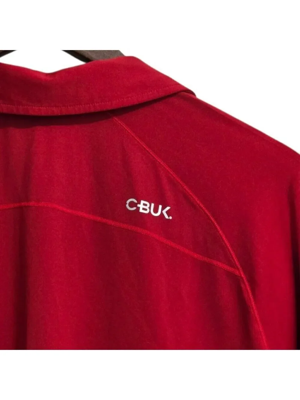 Cutter & Buck Red CBUK Grip Polo Shirt Sz L - Picture 7 of 11